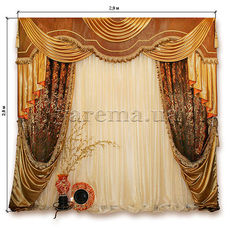 Шторы для гостинной "Шафран"