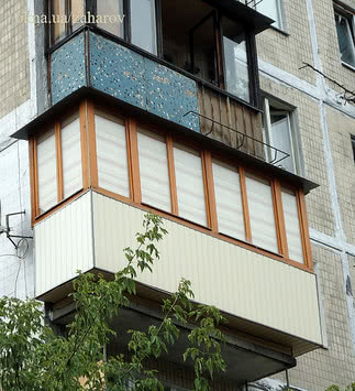 Балкон с выносом по полу в Киеве