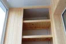 Встроенные шкафы на балкон