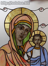 Витражные иконы и церковные витражи.