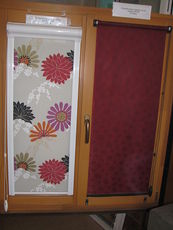 Рулонные шторы (возможен закрытый и открытый тип системы)