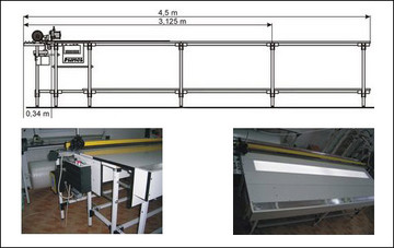 Появился cтол для порезки ткани для тканевых ролет (б.у.)