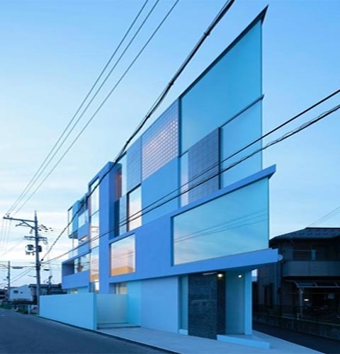 В Японии построен жилой дом с острым углом