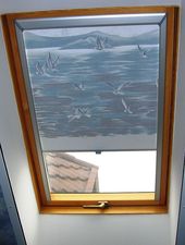 Тканевая роллета для мансардного окна —  Тканевая роллета для мансардного окна —