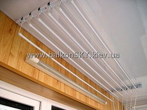 Монтаж светильников на балконе. Сушка для белья на балконе.  Киеве. —  Монтаж светильников на балконе. Сушка для белья на балконе.  Киеве. —