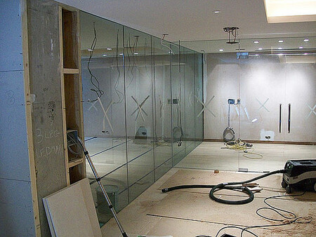 Скляні перегородки (безраммние)