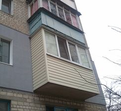 Балкон обшитый сайдингом —  Балкон обшитый сайдингом —