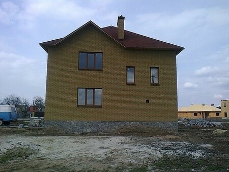 Ламінація золотий дуб. Вікна в приватний будинок Полтава