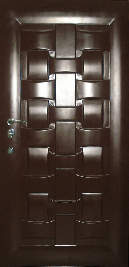 Входные двери с МДФ-накладкой &quot;Плетенка&quot;