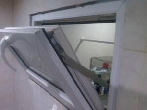 Межкомнатное металлопластиковое окно 650*400 (4-16-4) &mdash; 