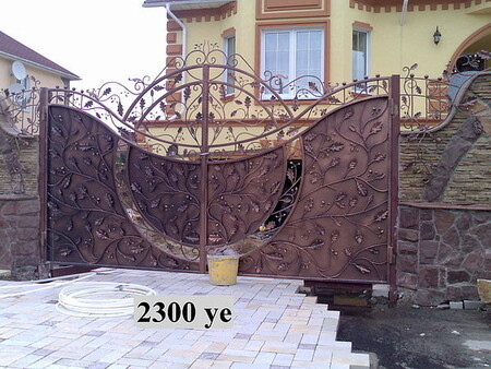 Кованные ворота по ключ