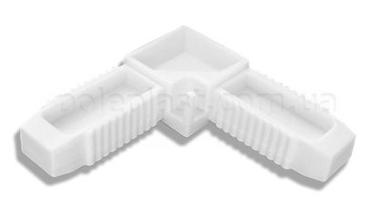 Уголок-соединитель 90*  профиля 10Х20 (Цвет: белый, коричневый). Образец №1 —  Уголок-соединитель 90*  профиля 10Х20 (Цвет: белый, коричневый). Образец №1 —