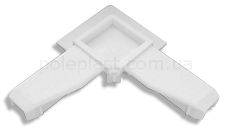 Уголок-соединитель 90* профиля 10Х20 «анвис»  (наружную закатку) (Цвет: белый, коричневый). —  Уголок-соединитель 90* профиля 10Х20 «анвис»  (наружную закатку) (Цвет: белый, коричневый). —