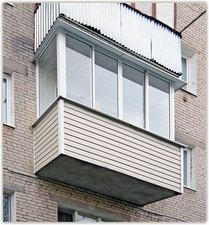 Балкон в сайдинге &mdash; Престиж Инвест