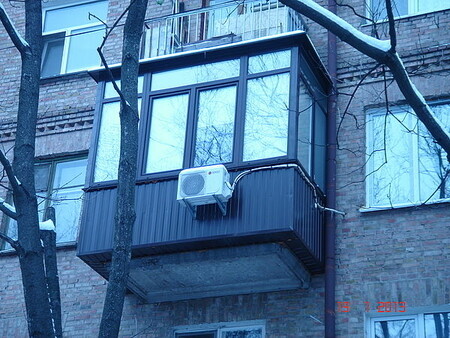 Балкон с выносом