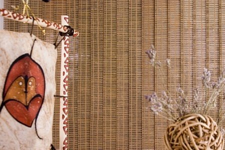 Вертикальные жалюзи из бамбука