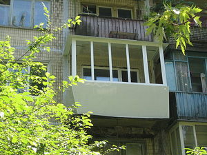 Балкон с выносной конструкцией — Вікна-Стар, ТМ Балкон с выносной конструкцией — Вікна-Стар, ТМ