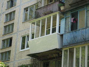 Балкон с выносной конструкцией — Вікна-Стар, ТМ Балкон с выносной конструкцией — Вікна-Стар, ТМ