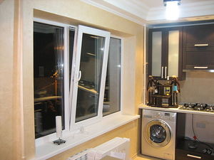 Трехстворчатое окно с поворотно-откидной фурнитурой — Вікна-Стар, ТМ Трехстворчатое окно с поворотно-откидной фурнитурой — Вікна-Стар, ТМ