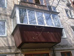 Вынос и остекление балкона —  Вынос и остекление балкона —