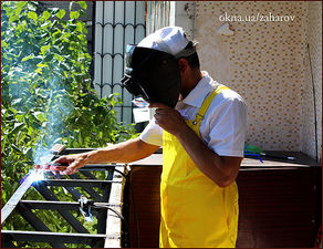 Сварка выноса по подоконнику &mdash; Захаров