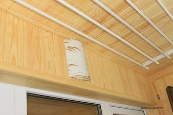 Внутренняя обшивка балкона деревянной вагонкой &mdash; Захаров