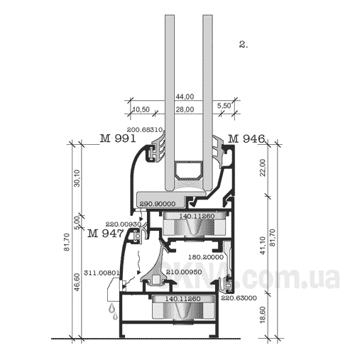 Профильная система Alumil M940 Mini Alumil M940 Mini