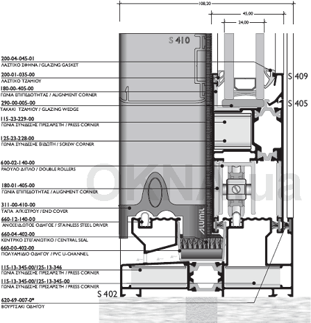 Профильная система Alumil S 400 Premier Alutherm Alumil S 400 Premier Alutherm
