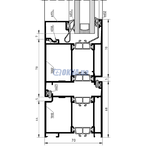 Профильная система PROFILCO SYKOTHERM 70 PROFILCO SYKOTHERM 70