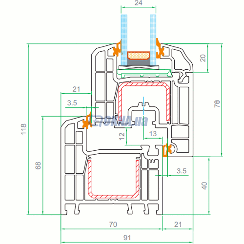 Профильная система Vitral Vitral XL Vitral Vitral XL