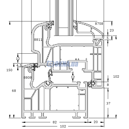 Профильная система Schuco International KG Schuco Corona SI 82 Schuco International KG Schuco Corona SI 82