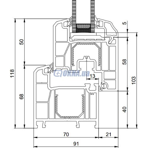 Профильная система VIKNALAND B70 VIKNALAND B70