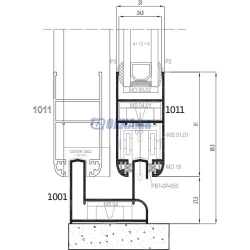 Профильная система ALTEST Sliding S-1000 ALTEST Sliding S-1000