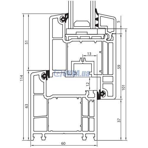 Профильная система DECCO Decco 60 DECCO Decco 60