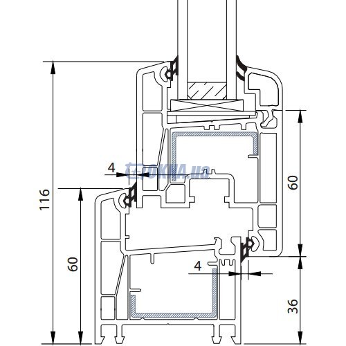 Профильная система OPEN TECK De-Lux 60 OPEN TECK De-Lux 60