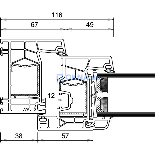 Профильная система KÖMMERLING KÖMMERLING 76AD KÖMMERLING KÖMMERLING 76AD