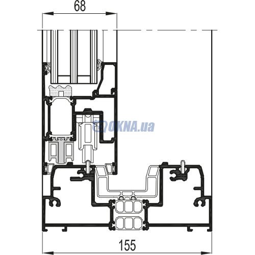 Профильная система Reynaers Aluminium CP 155 Reynaers Aluminium CP 155