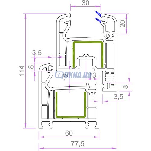 Профильная система Veratec 6040 Veratec 6040