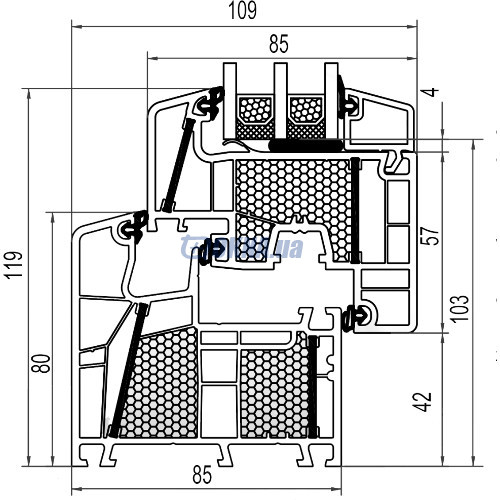 Профильная система aluplast GmbH energeto 8000 foam aluplast GmbH energeto 8000 foam