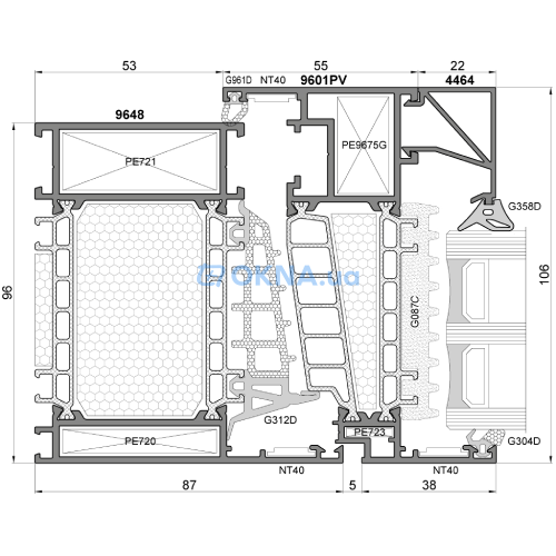 PROCURAL (Ponzio Polska) PROCURAL PE96HI (windows) Profiles.