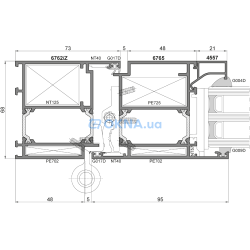 PROCURAL (Ponzio Polska) PROCURAL PE68 (двері) профили.