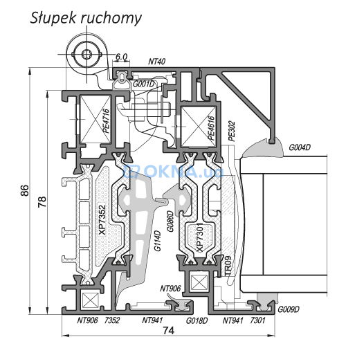 PROCURAL (Ponzio Polska) PROCURAL PE78NHI SLIM Profiles.