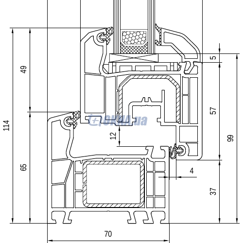 Профильная система aluplast GmbH Ideal 4000 aluplast GmbH Ideal 4000