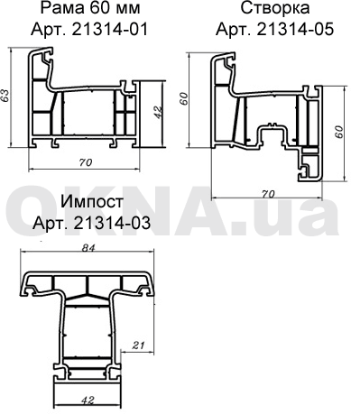 Профильная система Thermotech Thermotech 63 Thermotech Thermotech 63