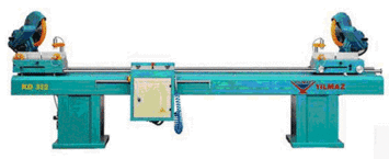 YILMAZ-KD 402-Двухголовочная пила (диски - 400мм х 2, полу-автомат) 400В