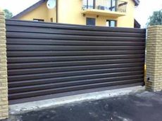 Ворота вьездные откатные автоматические
