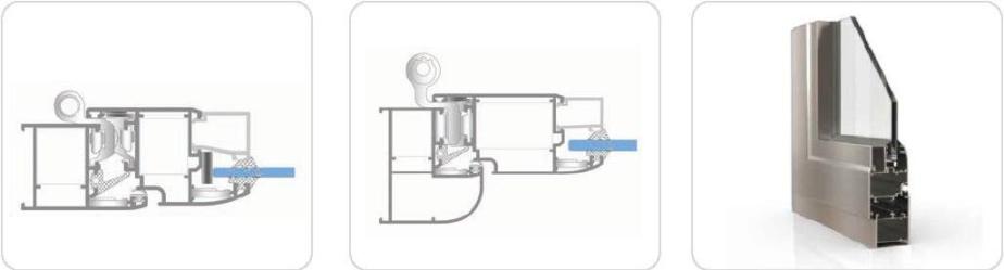 Оконно-дверная система профилей без термомоста