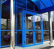 Входные алюминиевые Двери (1450х2100), ТЕРМО