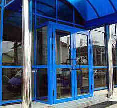 Входные алюминиевые Двери (1450х2100), ТЕРМО