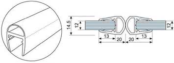 HDL-212 стекло/стекло 180 (раздвижные)